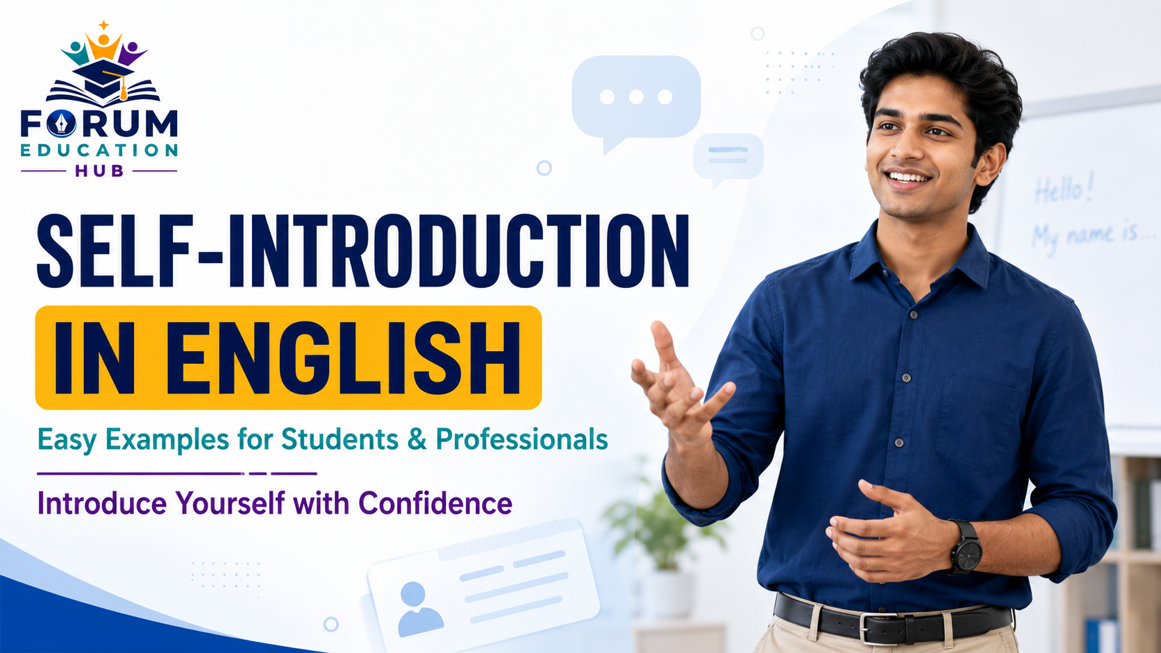 Self-Introduction in English: Easy Examples for Students and Professionals